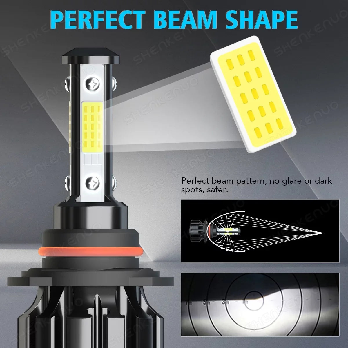 BMZONCC 9005 H11 LED Headlight H11 Fog Light Bulbs Combo for  4Runner 2010-2014 2015 2016 2017 2018 2019 2020