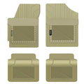 PantsSaver Custom Fit Floor Mats for Genesis GV70 SUV 2022-2023 All climate Protection -4 Piece Set (Beige)