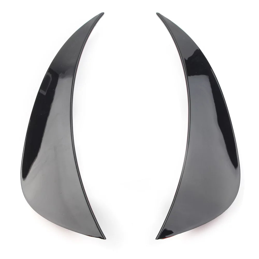 ZS Auto Front Bumper Air Vent protector Trim Glossy Black ABS For Mercedes Benz W205 AMG C-Class C180 C200 C300 C400 2015 2016 2017 2018