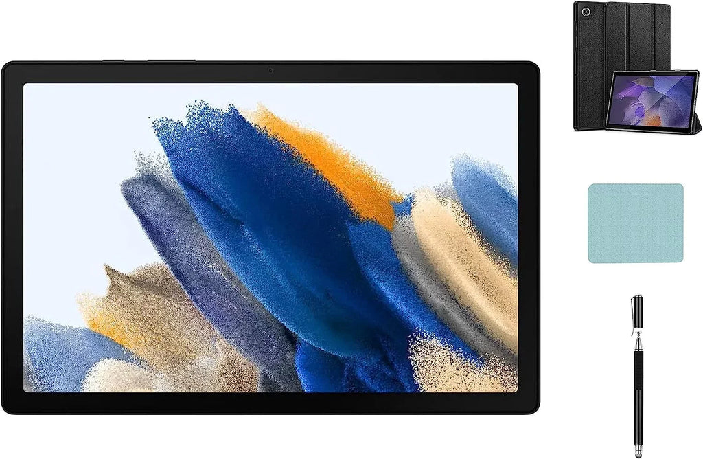 Galaxy Tab A8 Android WiFi Tablet, 10.5'' Touchscreen (1920x1200) LCD Screen, 128GB Storage, Bluetooth, Android 11 OS, Gray with Mazepoly Accessories
