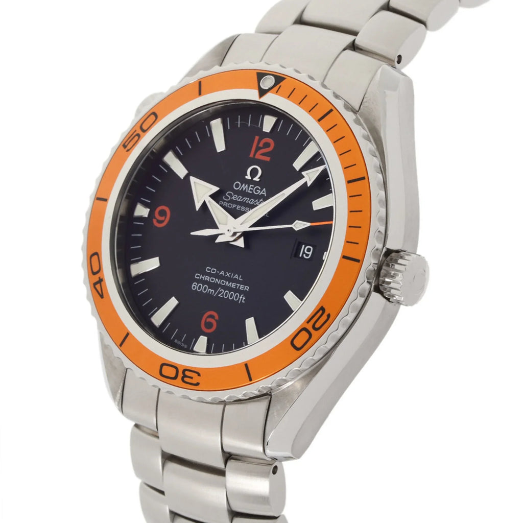 Pre-Owned OMEGA Seamaster Planet Ocean 600 Co-Axial 2208.5 Men's SS Watch Automatic Black Dial (Good)