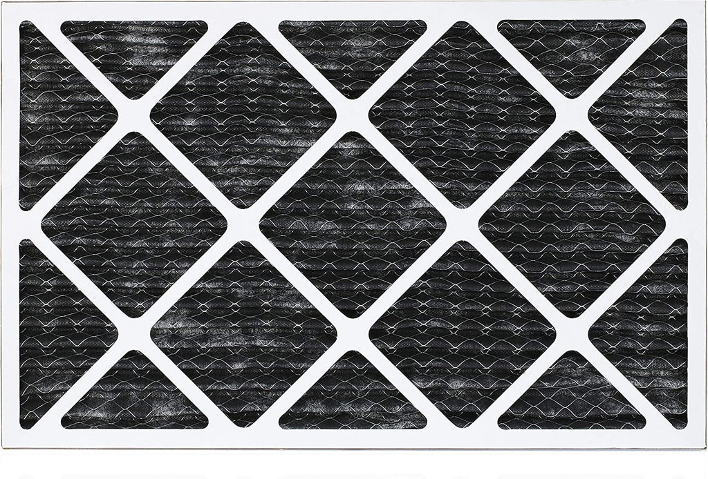 Filterbuy 16x24x1 MERV 8 Odor Eliminator Pleated HVAC AC Furnace Air Filters with Activated Carbon (6-Pack)