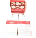 BLESSED, HOME. Rae Dunn by OCS Designs 6 Piece Glass Dome Christmas Magnet Set: RED TRUCK, FAMILY