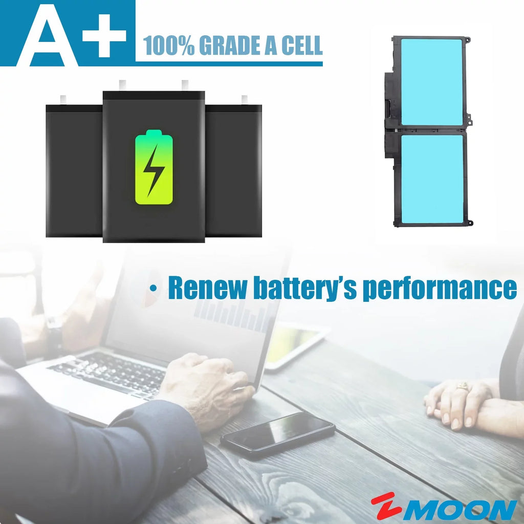 MXV9V Laptop Battery for  Latitude 5300 5310 7300 7400 Inspiron 7300 7306 2 in 1 Black, P96G P97G P99G P100G