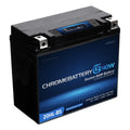 Chrome Battery Now Ytx20hl-bs (20hl-bs 12 Volt,18 Ah, 270 Cca) Intelligent Wireless Smartphone Connectivity AGM Battery for Personal Watercraft - Brp (sea-doo) 900 Gti 90 Years (2018 - 2020)