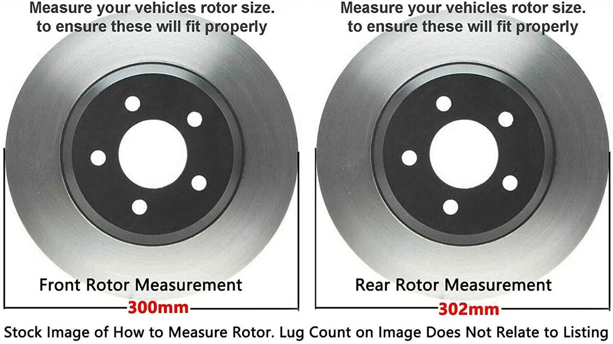 Detroit Axle - Brake Kit for 2013-2019  Fusion 2013-2016 Lincoln MKZ 2014 2015 2016 Disc Brake Rotors and Ceramic Brake Pads Replacement : 11.81" Front and 11.89" Rear Rotor