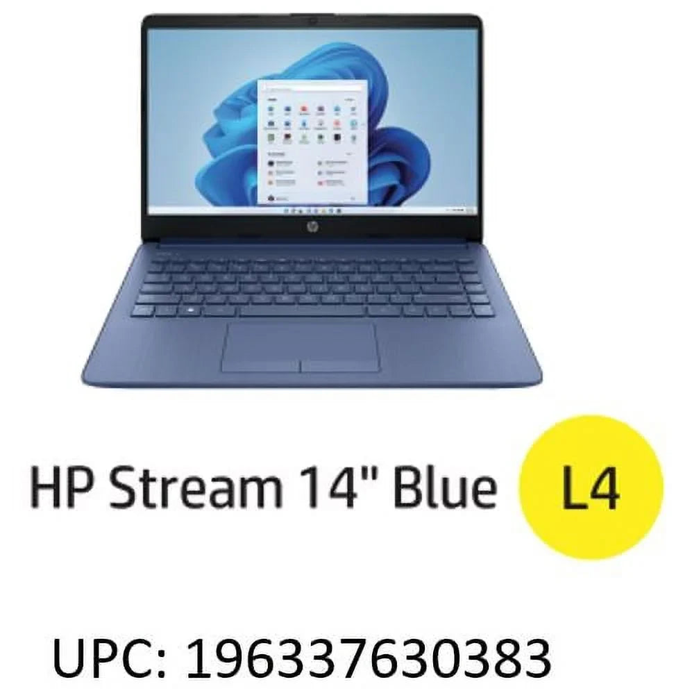 Restored  14-cf2111wm Stream 14" HD Celeron N4120 1.1GHz  UHD Graphics 600 4GB RAM 64GB SSD Win 11 Home Blue (Refurbished)