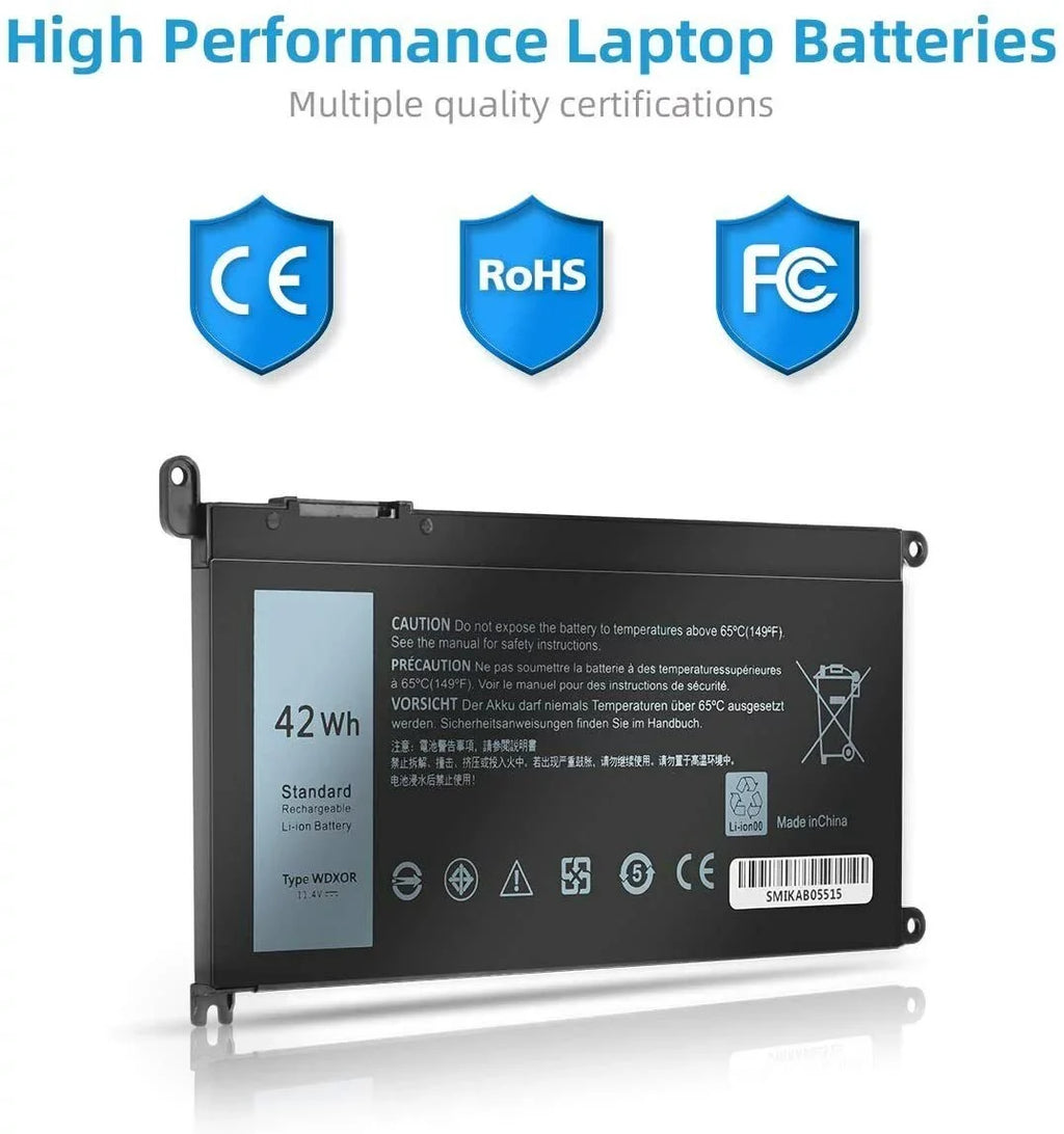 WDX0R Battery for  Inspiron 15 7000 5000 Series 5567 5568 fit P58F P66F P75F