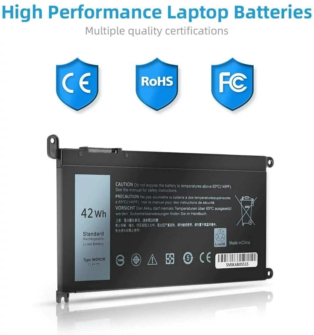 WDX0R Battery for  Inspiron 15 7000 5000 Series 5567 5568 fit P58F P66F P75F