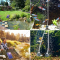 Oxygenation pump,6w Solar Pump With 2 Bubble 2 Air Bubble Aerator Air Pump Solar Pump Fish Pump Aerator With Pipe 2 Air Pool Pond Fish With Pipe 2 Dsfen Leeofty Huiop