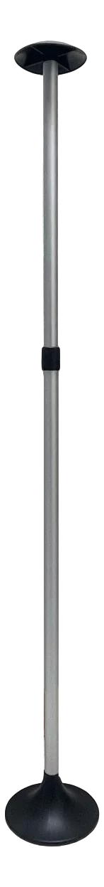 Pactrade Marine vessel Pontoon protector Support Pole Adjustable Telescopic Height Mushroom Top Aluminum / Injected PP Tall Short Round Base Snap-on Fastener Tip & Rubber Cap (Length: 29" - 52")