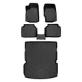Smartliner SA0568-B0569-D0568 All climate Custom Fit Black 2 Row & Cargo Liner Behind the 2nd Row Floor Mat Liner Set for 2021-2023 Jeep Grand Cherokee L, Black