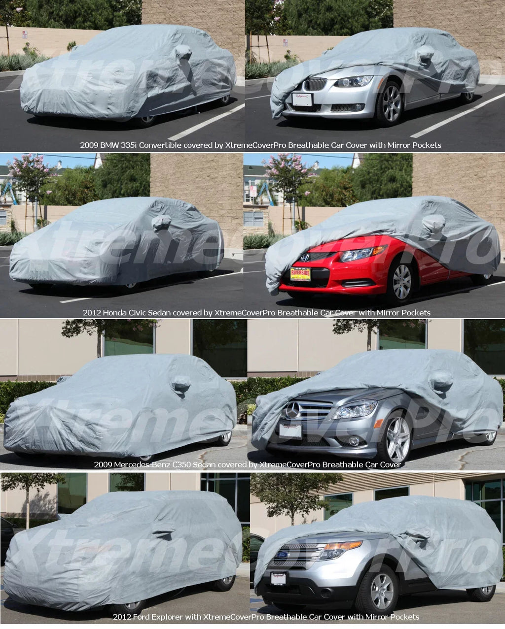 Car wrap fits 2012 2013 2014 2015 Mercedes-Benz ML350 ML500 ML550 ML63 XCP XtremeCoverPro Pro Series Black