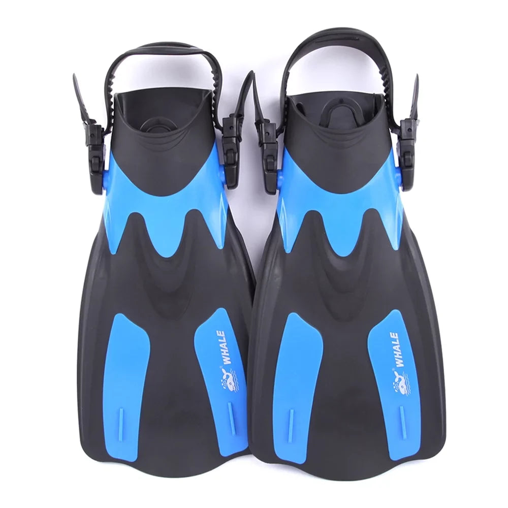 WHALE Adjustable Heel Swim Fins Perfect for Snorkeling and aqua