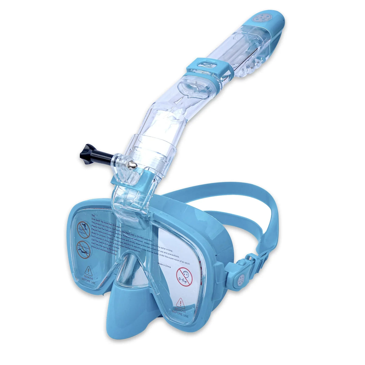 Maui and Sons Hi Half Snorkel Mask Blue