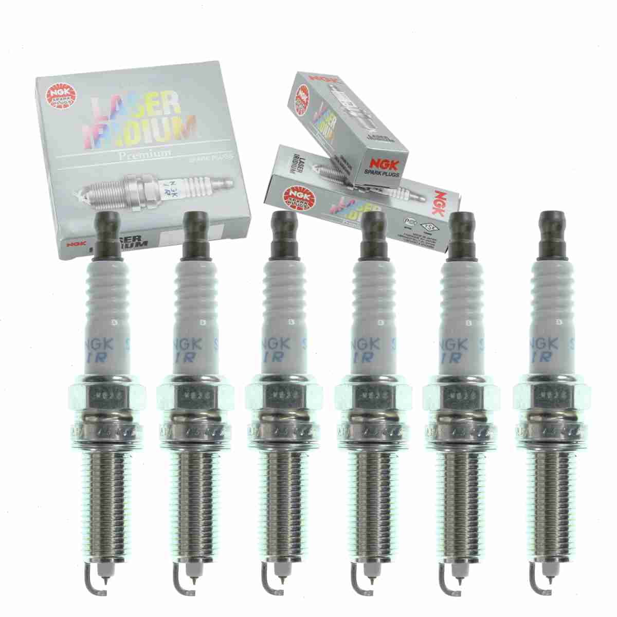 6 pc NGK Laser Iridium Spark Plugs matching with Hyundai Genesis Coupe 3.8L V6 2010-2016