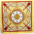 Pre-Owned Celine silk scarf muffler yellow CELINE ladies (Good)