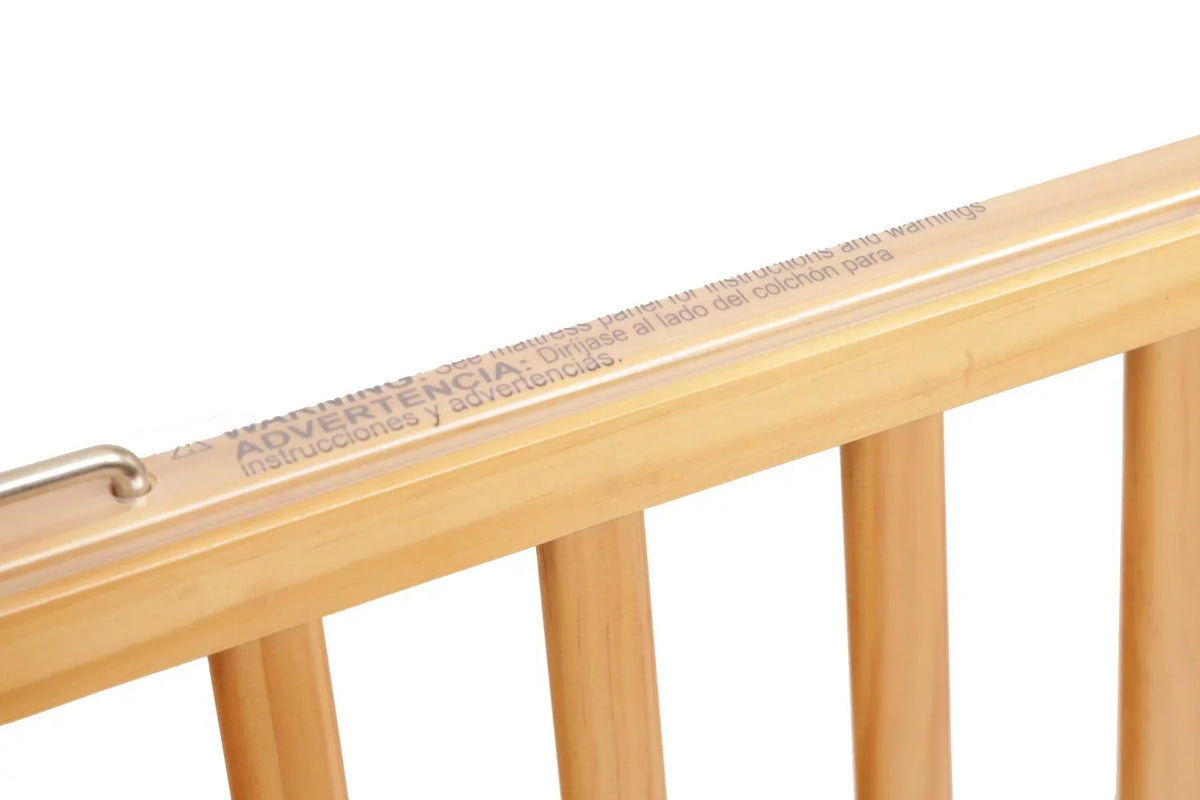 Baby Mini/Portable Non-folding Wooden Window Crib with Safety Gate. L.A