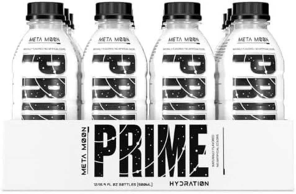Each. Prime Hydration with BCAA Blend for Muscle Recovery Meta Moon 12 Drinks, 16 fl oz