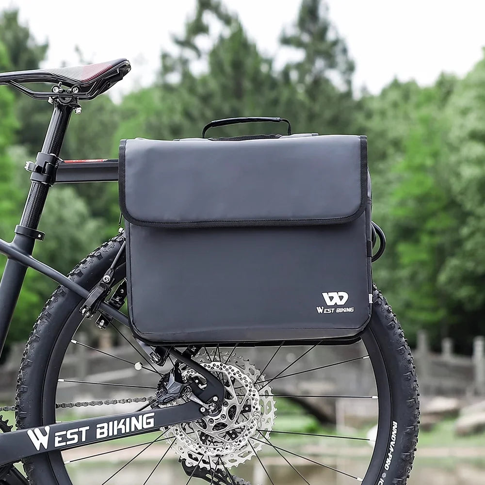 WEST BIKING Rear Seats Bag Large Capacity Carriers Rack Seats Trunk Bags Luggage Carriers Waterproof Cycling Bag