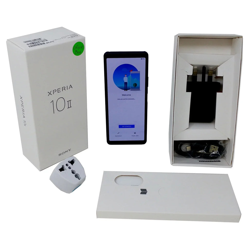 Open Box  Xperia 10 II 128GB XQ-AU52 Dual SIM GSM Unlocked 4G Smartphone - Blue