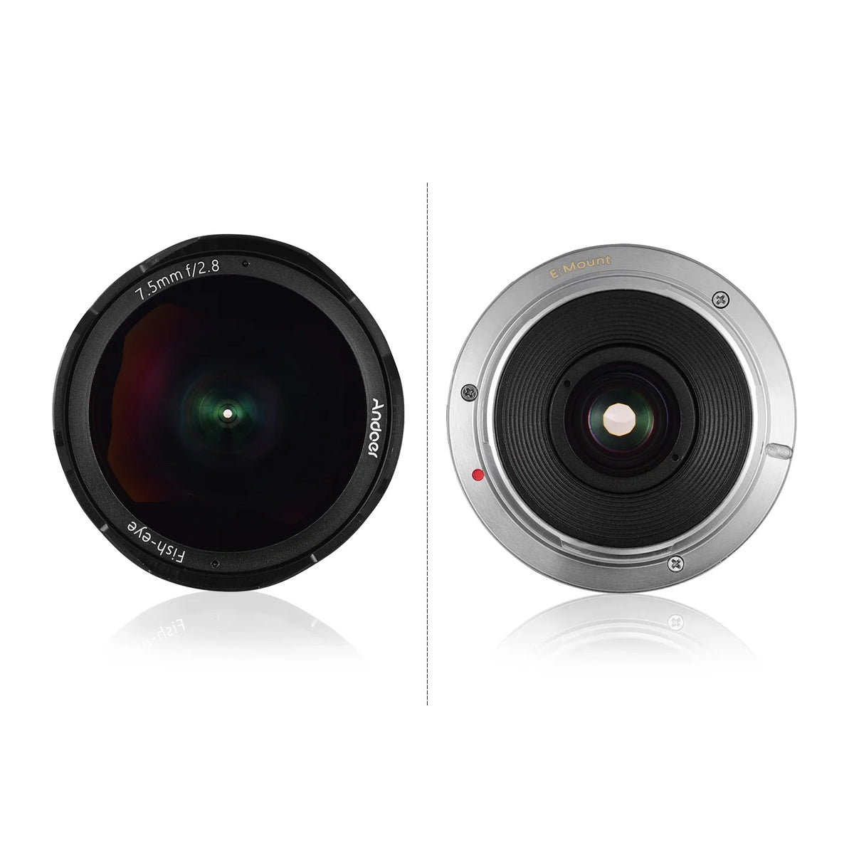 Andoer Camera lens,7.5mm F2.8 Manual Wide Aperture E-mount Lens 180° Wide Aps-c FrameLens matching With F2.8 Manual Fisheye Aperture E-mount Lens A6300 A6000 5100 Camera A6600 A6100 Ainn